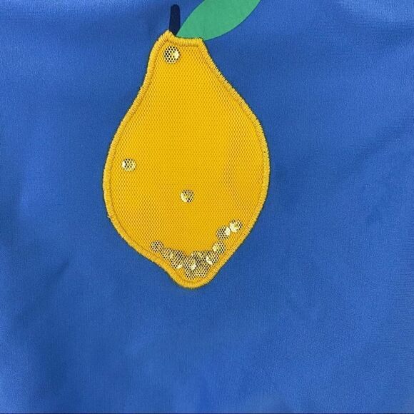 Cat & Jack Lemon One Piece Zip Swimsuit Size 2T - Picture 3 of 5